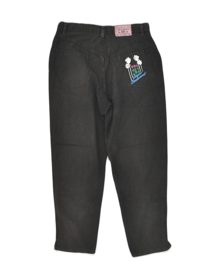 VINTAGE Womens Tapered Jeans W28 L26 Black Cotton | Vintage Vintage | Thrift | Second-Hand Vintage | Used Clothing | Messina Hembry 