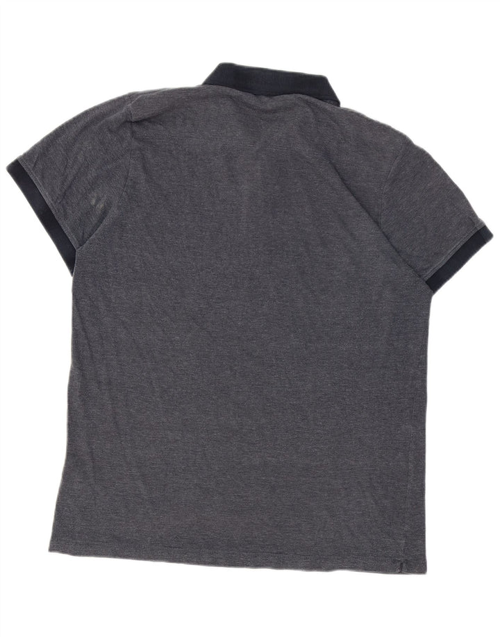 French Connection Mens Polo Shirt XL Grey Cotton