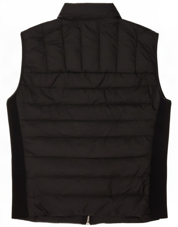 Zara Womens Polstret Gilet UK 12 Medium Black Polyester