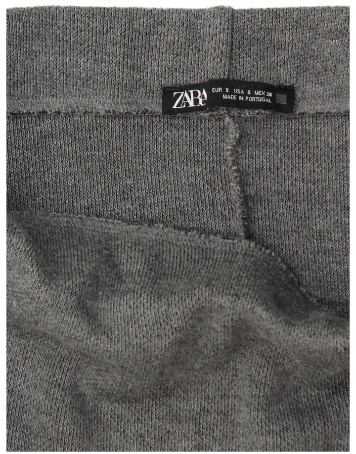 Zara Womens A-Line Skirt Small W28 Grey Polyester