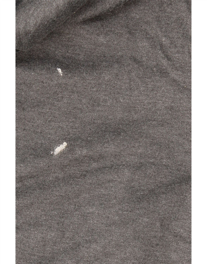NIKE Mens Dri Fit Hoodie Jumper Large Grey Polyester