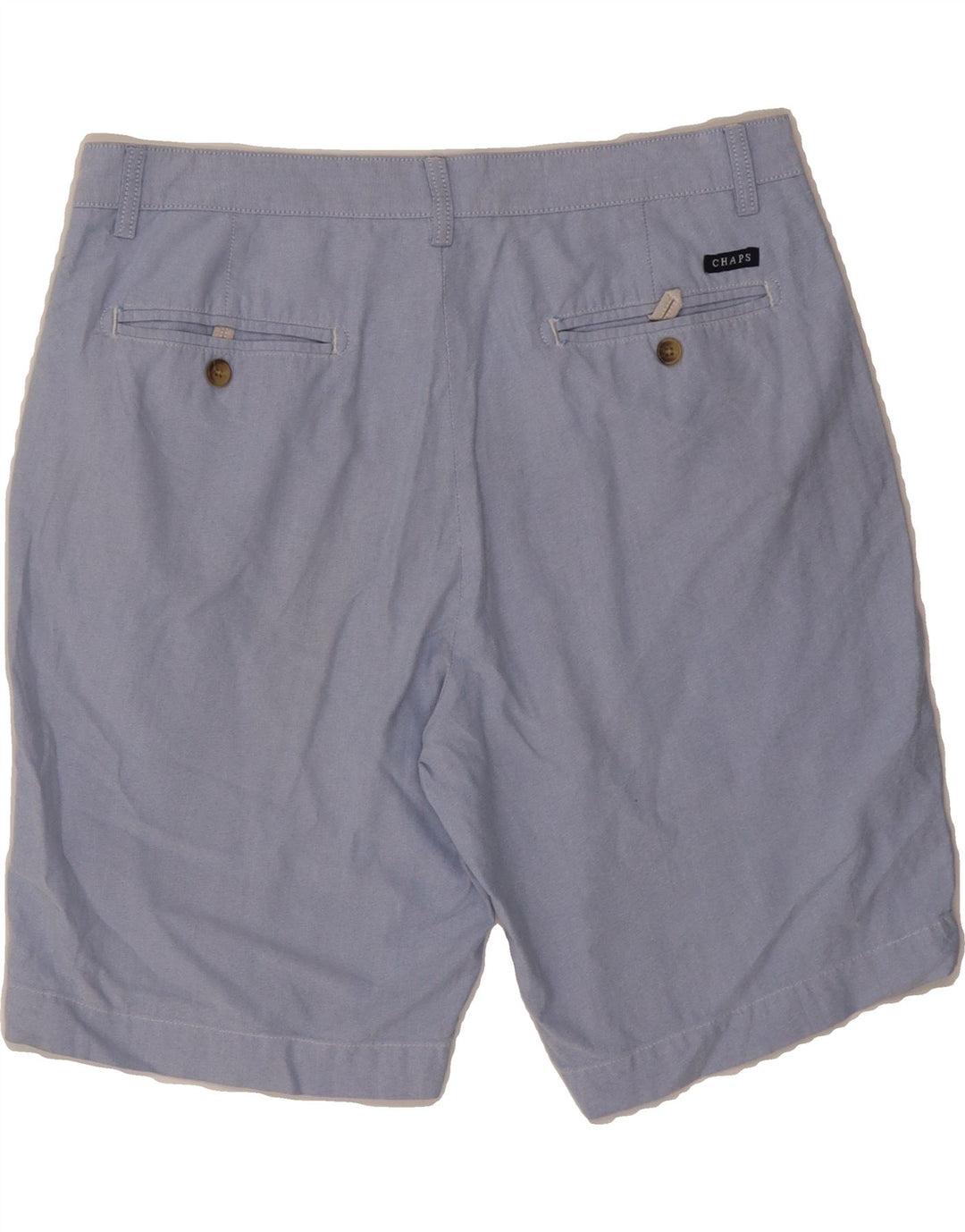 CHAPS Mens Chino Shorts W34 Large  Blue Cotton Vintage Chaps and Second-Hand Chaps from Messina Hembry 