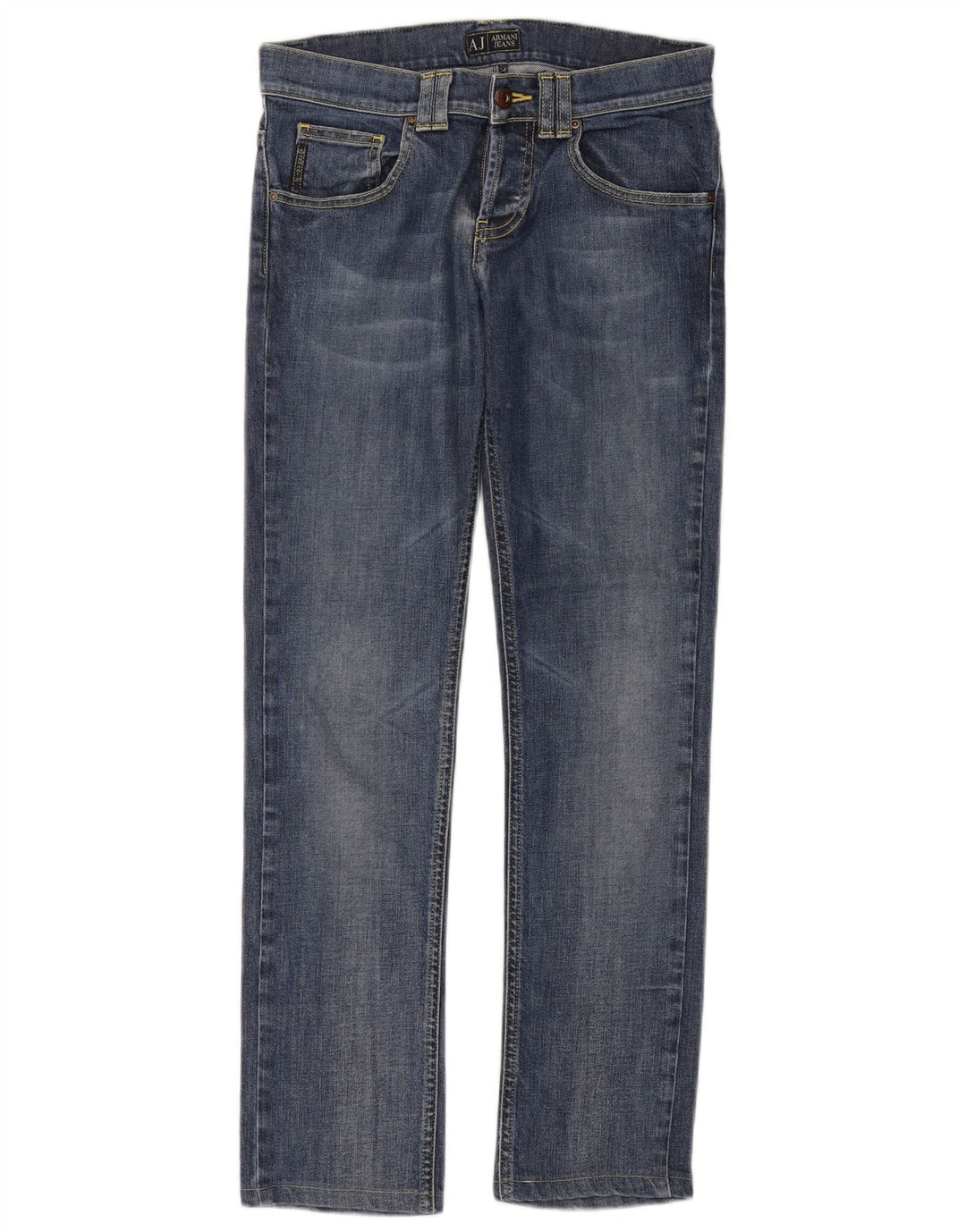 Armani Womens Slim Jeans W26 L29 Blue Cotton