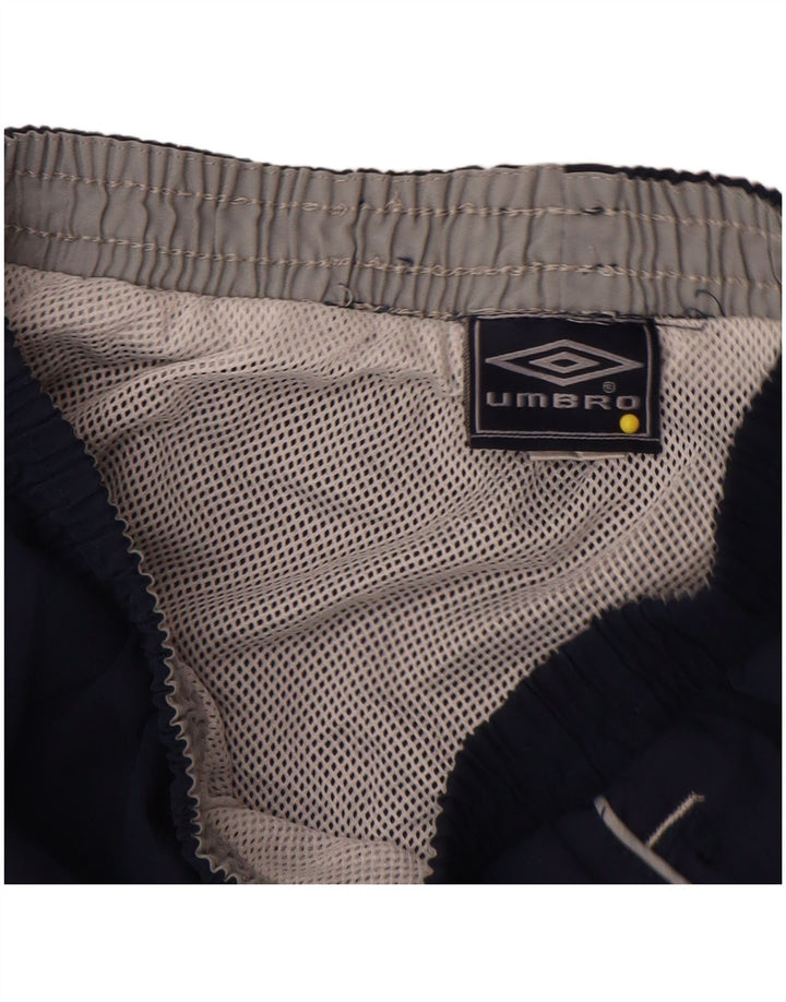 Umbro Boys Graphic Sport Shorts 9-10 Years Medium Navy Blue Polyester