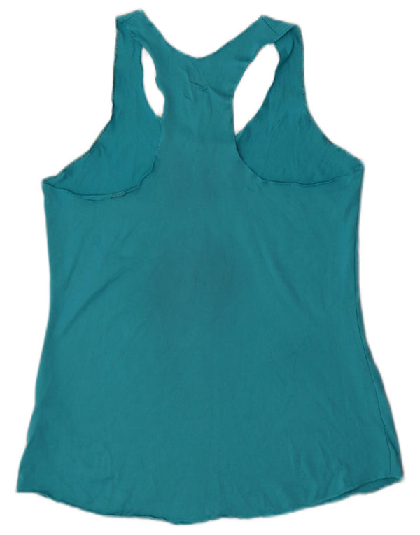 The North Face Womens Graphic Vest Top UK 12 Medium Blue Poliester