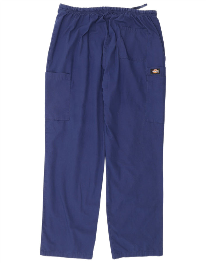 Pantaloni cargo regolari da uomo Dickies Large W34 L30 poliestere blu navy