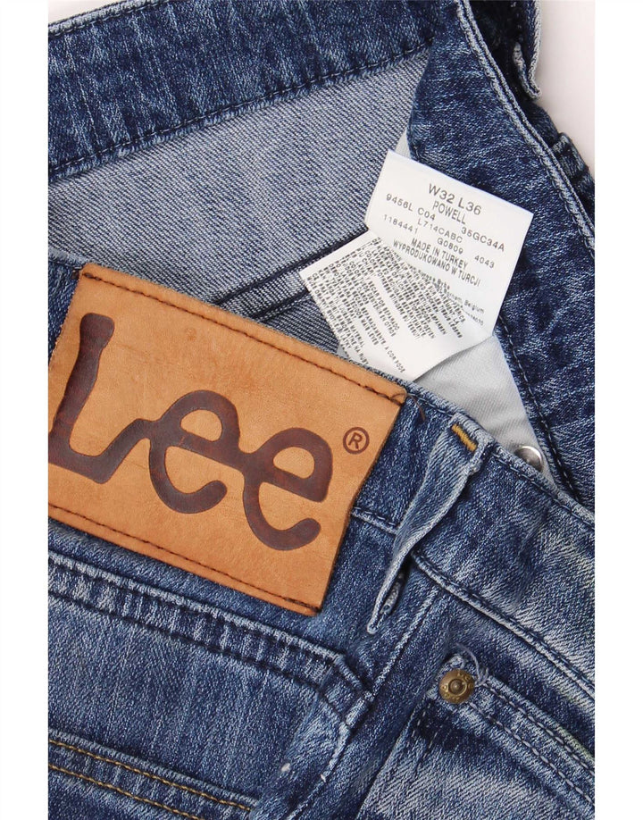 Lee Mens Powell Slim Jeans W32 L36 Blå Bomuld
