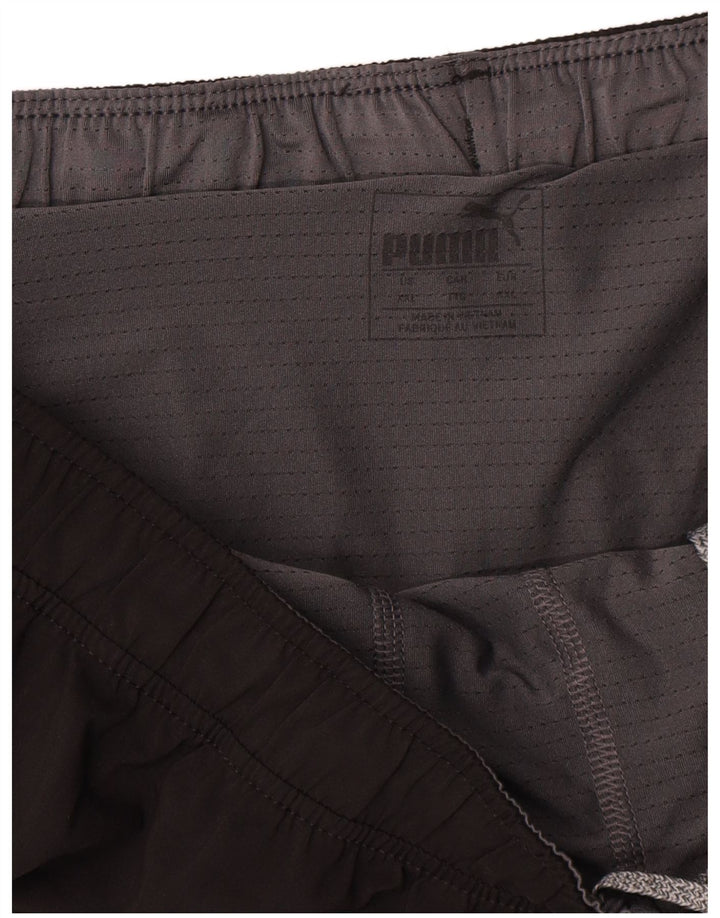 Puma Mens Graphic Sport Shorts 2XL Black Polyester
