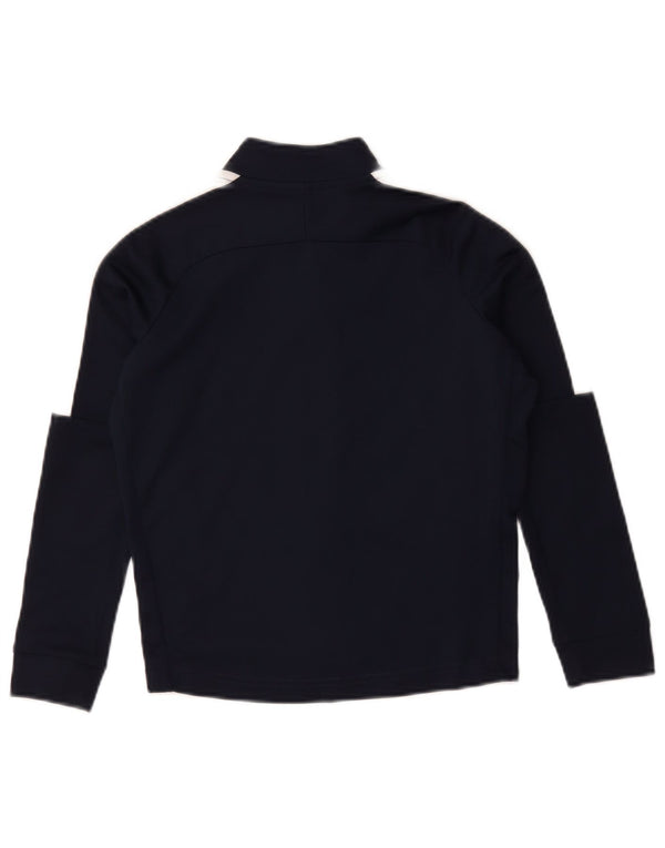 Nike Boys Dri Fit Tracksuit Top Jacket 8-9 Years Small Navy Blue