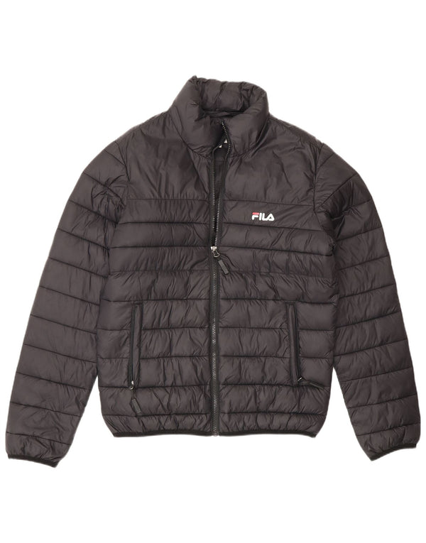 Fila Herren Wattierte Jacke UK 34 XS Schwarz Polyamid