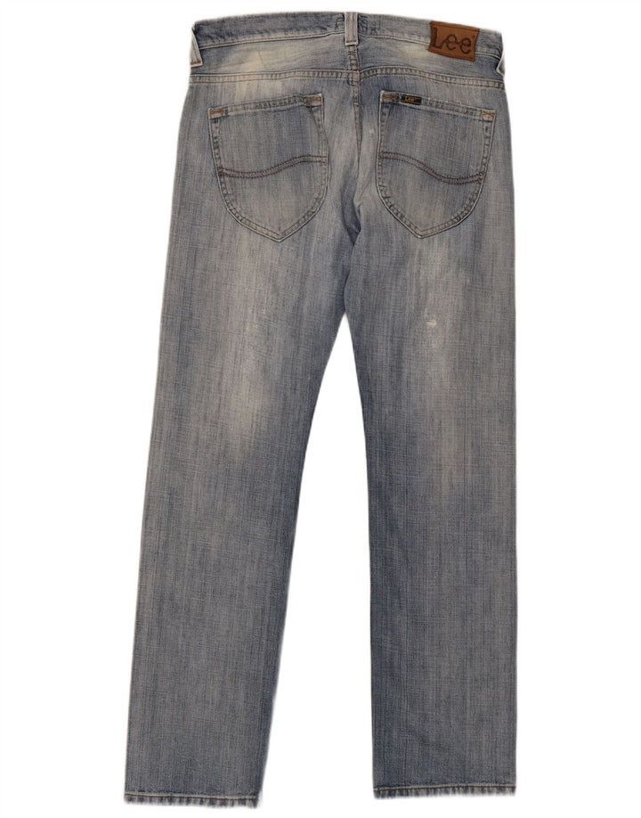 Lee Herren Straight Jeans W34 L33 Blau