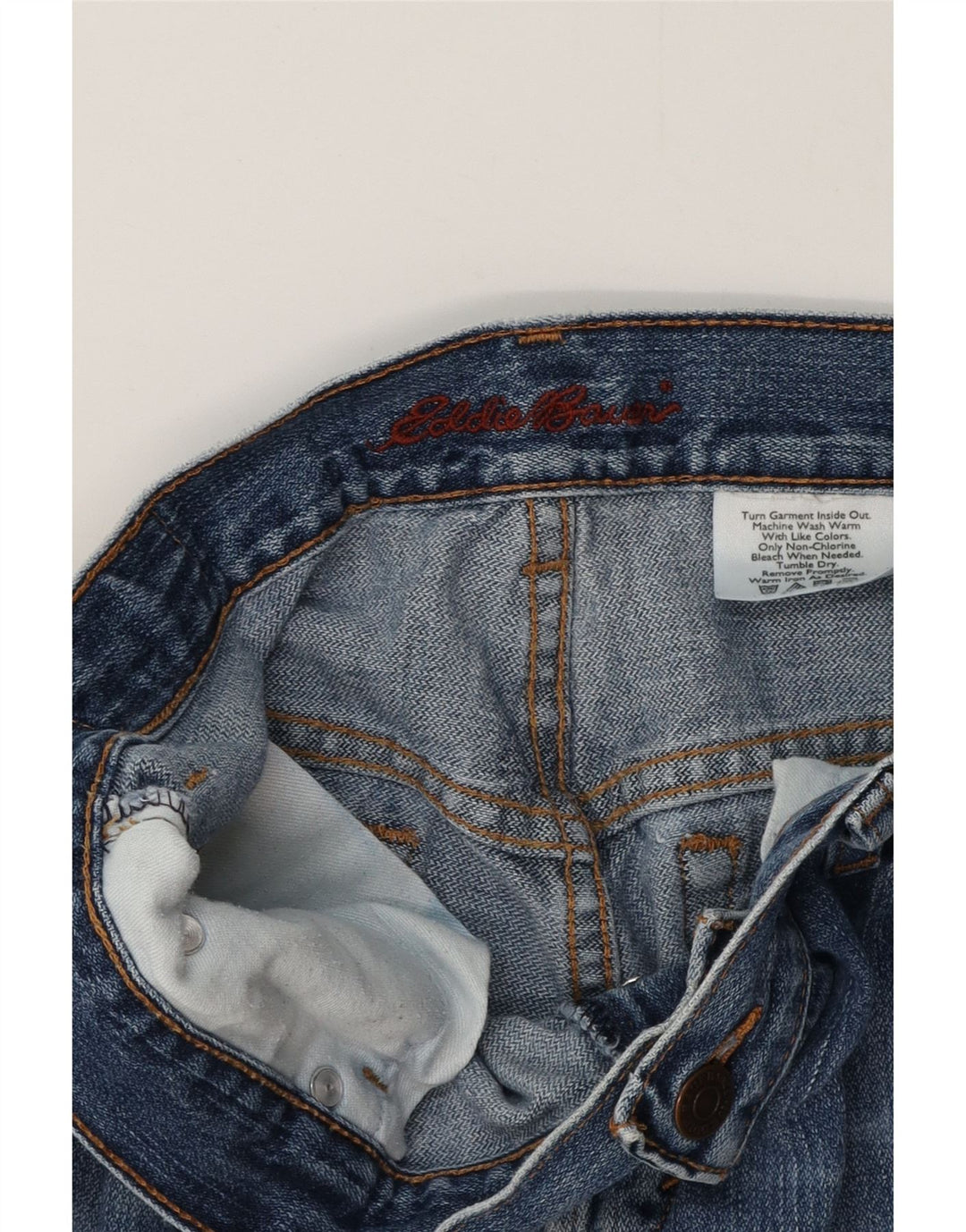 EDDIE BAUER Womens Straight Jeans W28 L29 Blue