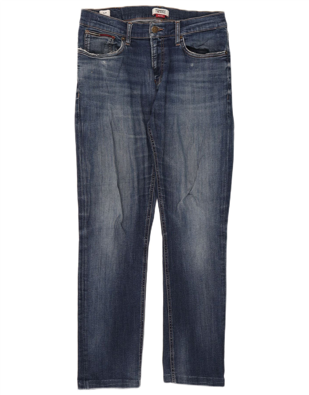 Tommy Hilfiger Herren Slim Jeans W32 L29 Blau