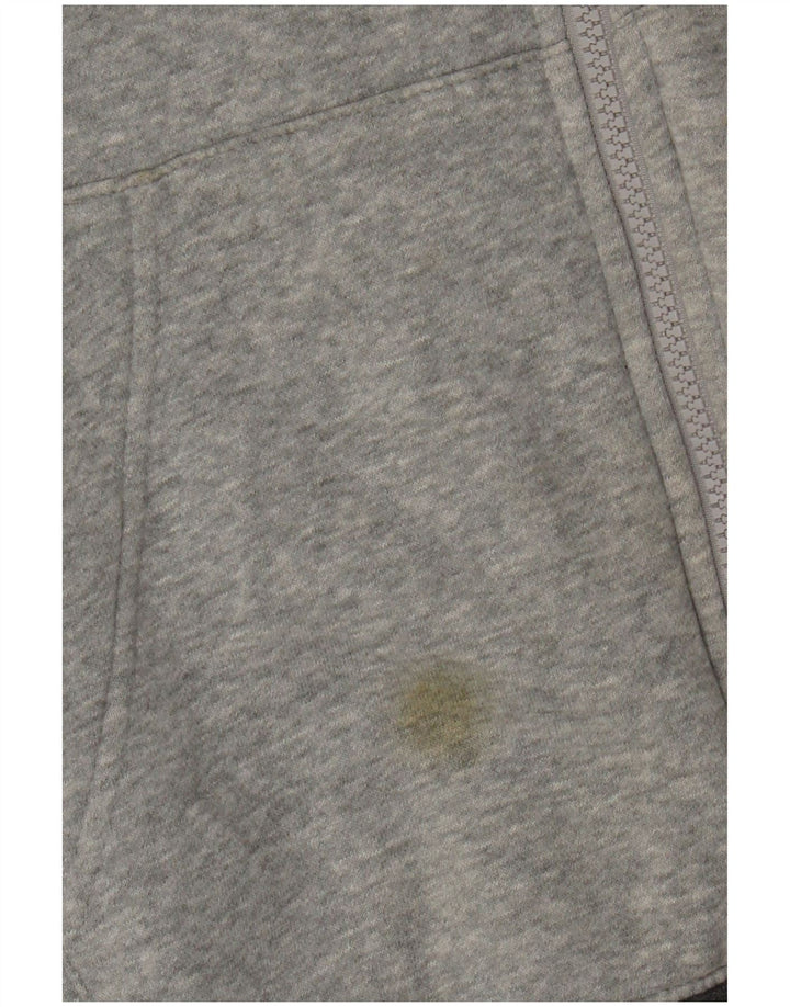 Nike Mens Zip Hoodie Sweater Medium Grey Flecked Cotton