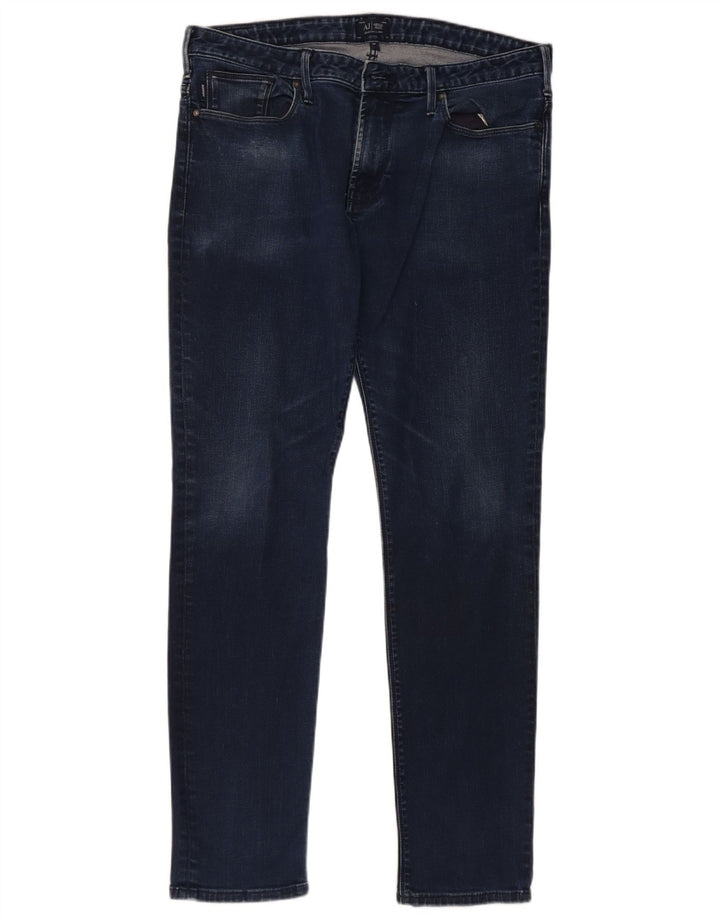 Armani Mens Slim Jeans W34 L31 Navy Blue Cotton