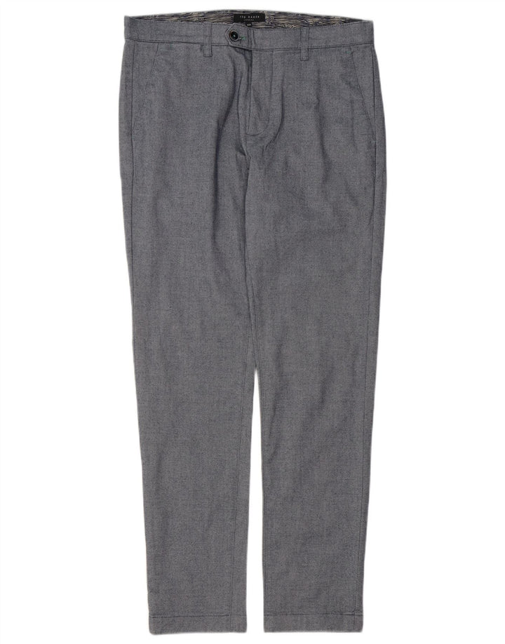 Ted Baker Herre Slim Suit Bukser W32 L31 Grå Bomuld