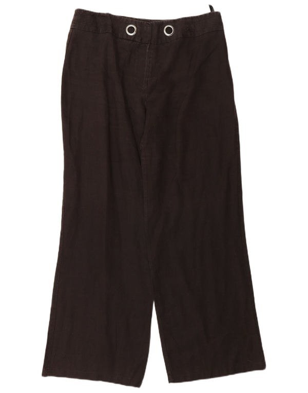 Marks & Spencer Pantalon chino large pour femme UK 12 Medium W30 L30 Marron