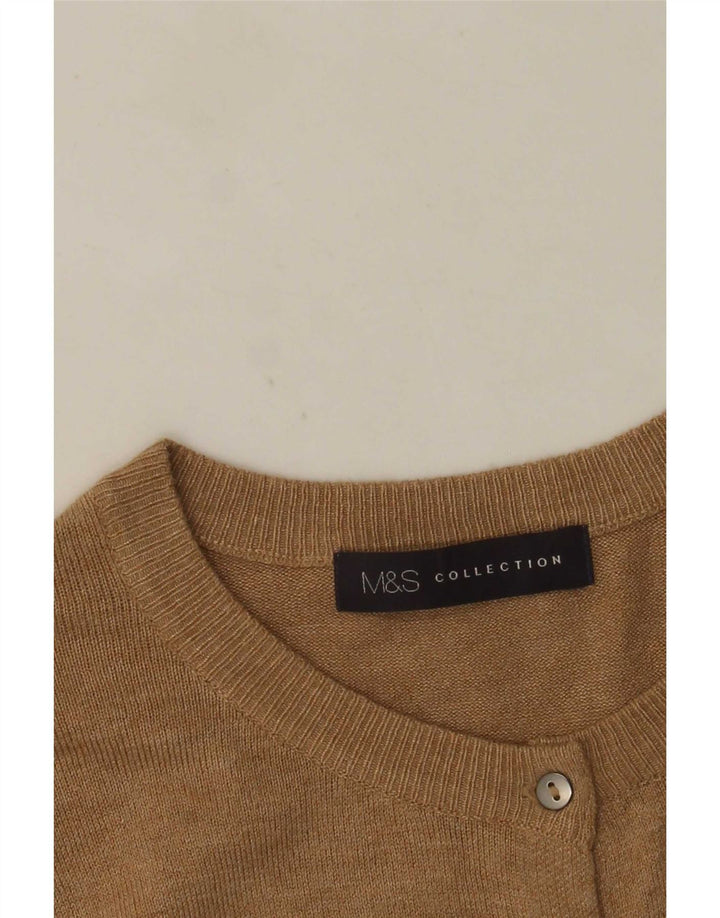 Marks & Spencer Damen Strickjacke UK 14 Medium Beige