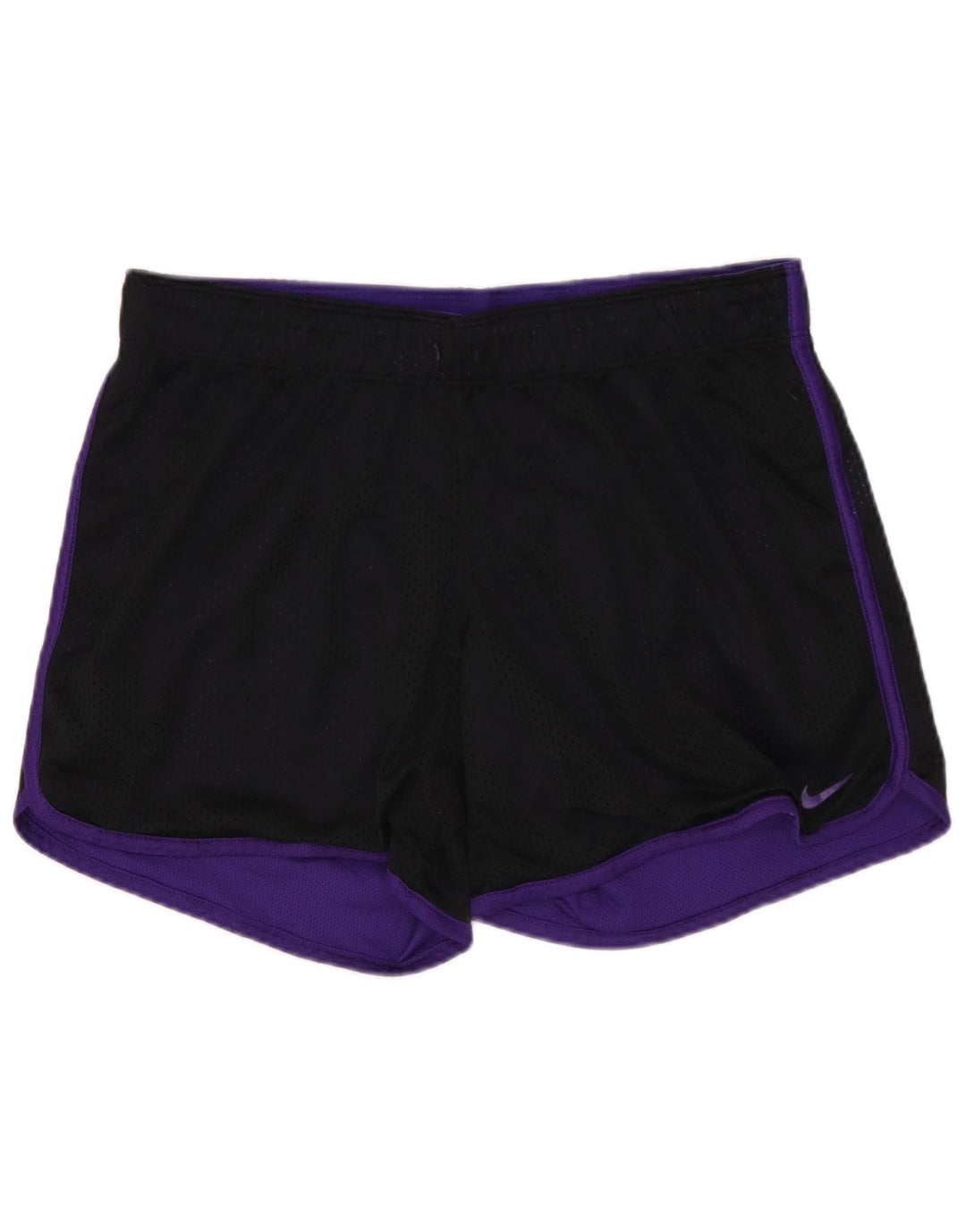 NIKE Womens Dri Fit Sport Shorts UK 12 Medium  Black Polyester