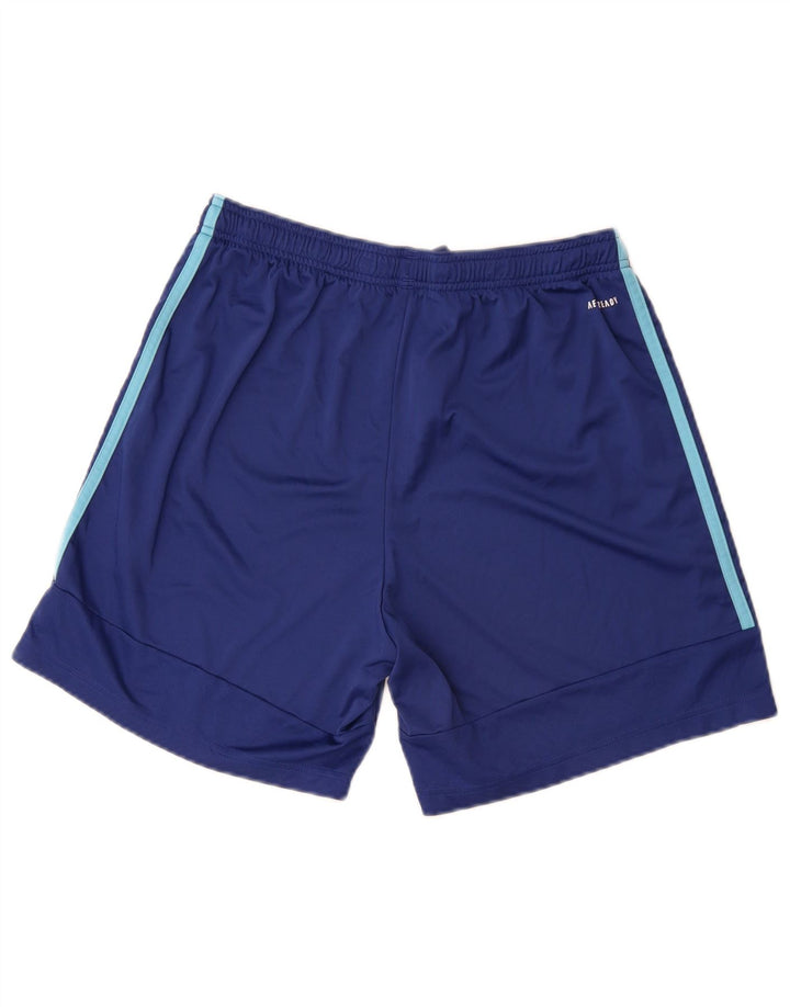 Pantaloncini sportivi Adidas Aeroready da uomo medi in poliestere blu navy