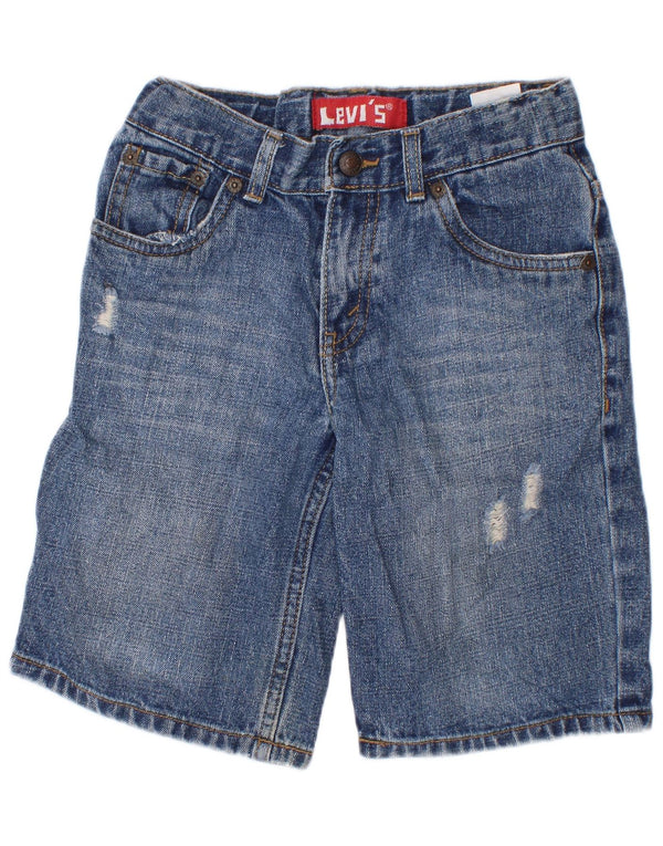 Levi's Jungen-Jeansshorts, 6–7 Jahre, W24, blaue Ramie