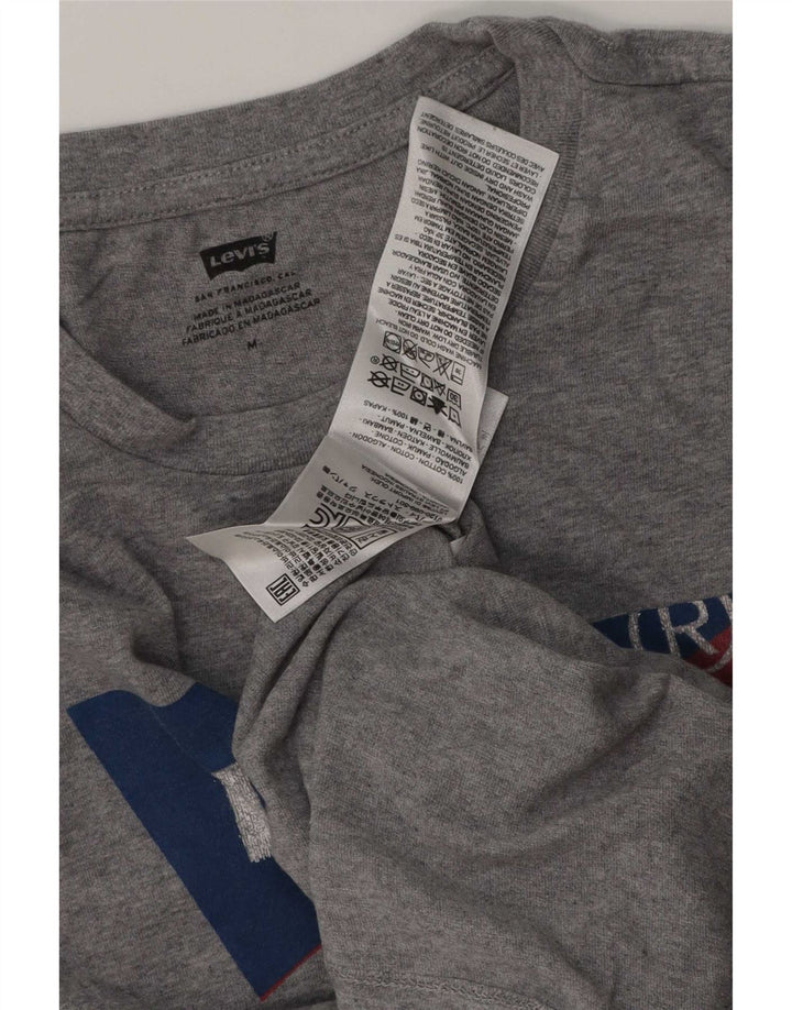Levi's Tee-Shirt Graphique Homme Gris Moyen Coton