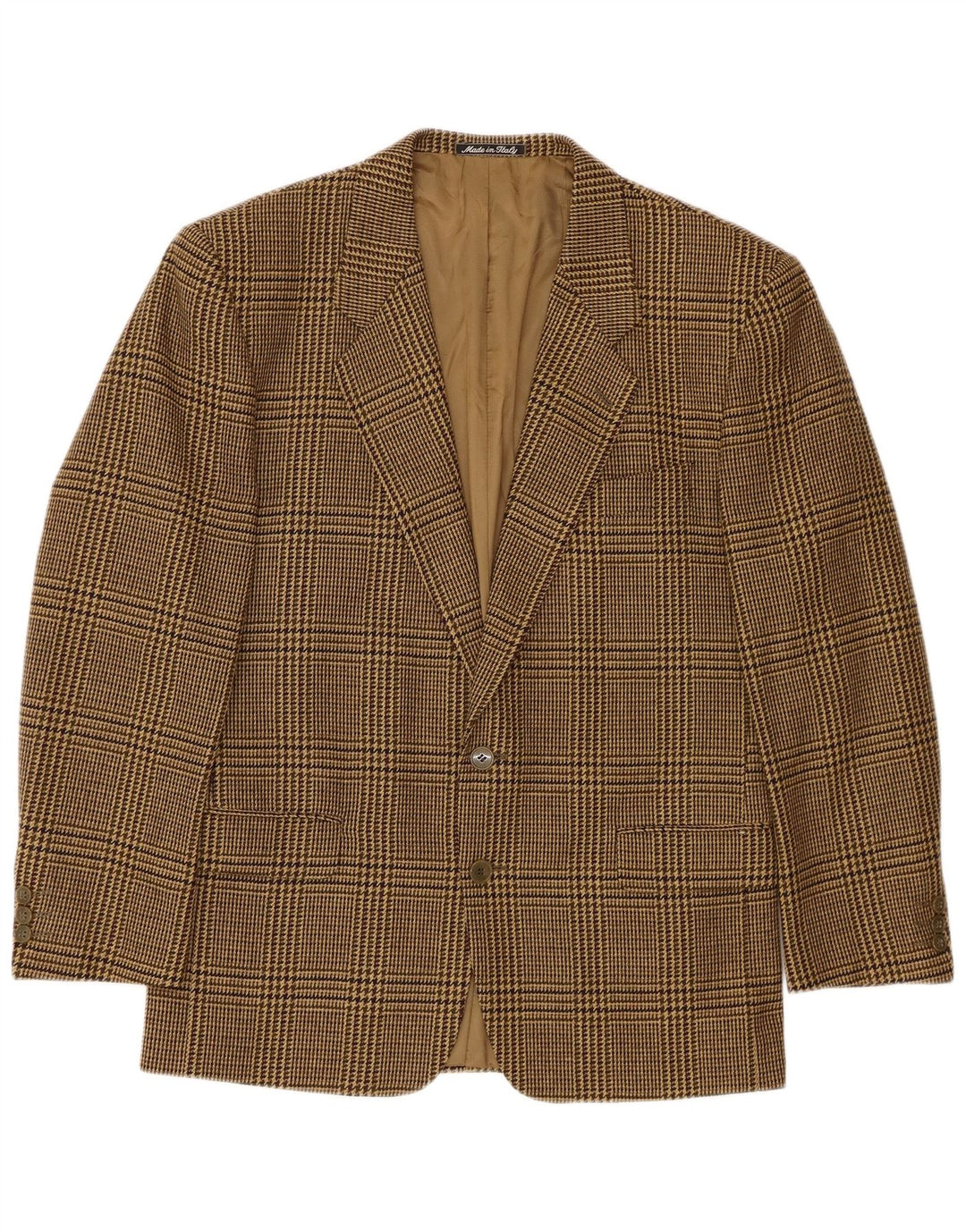 Jaqueta Blazer Masculina Profilo com 2 Botões IT 48 Marrom Médio Houndstooth