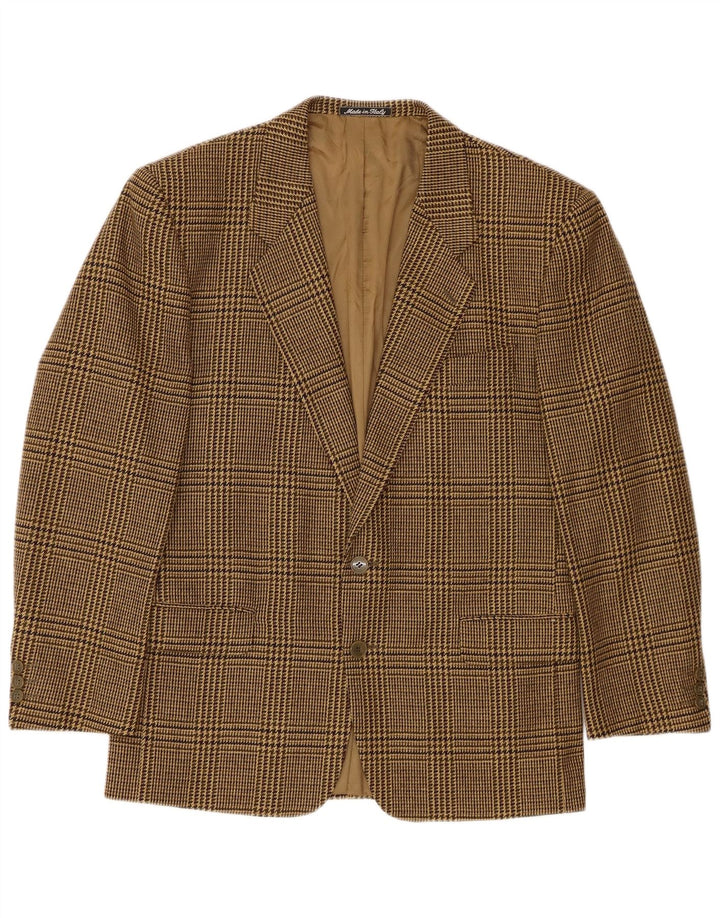 Jaqueta Blazer Masculina Profilo com 2 Botões IT 48 Marrom Médio Houndstooth