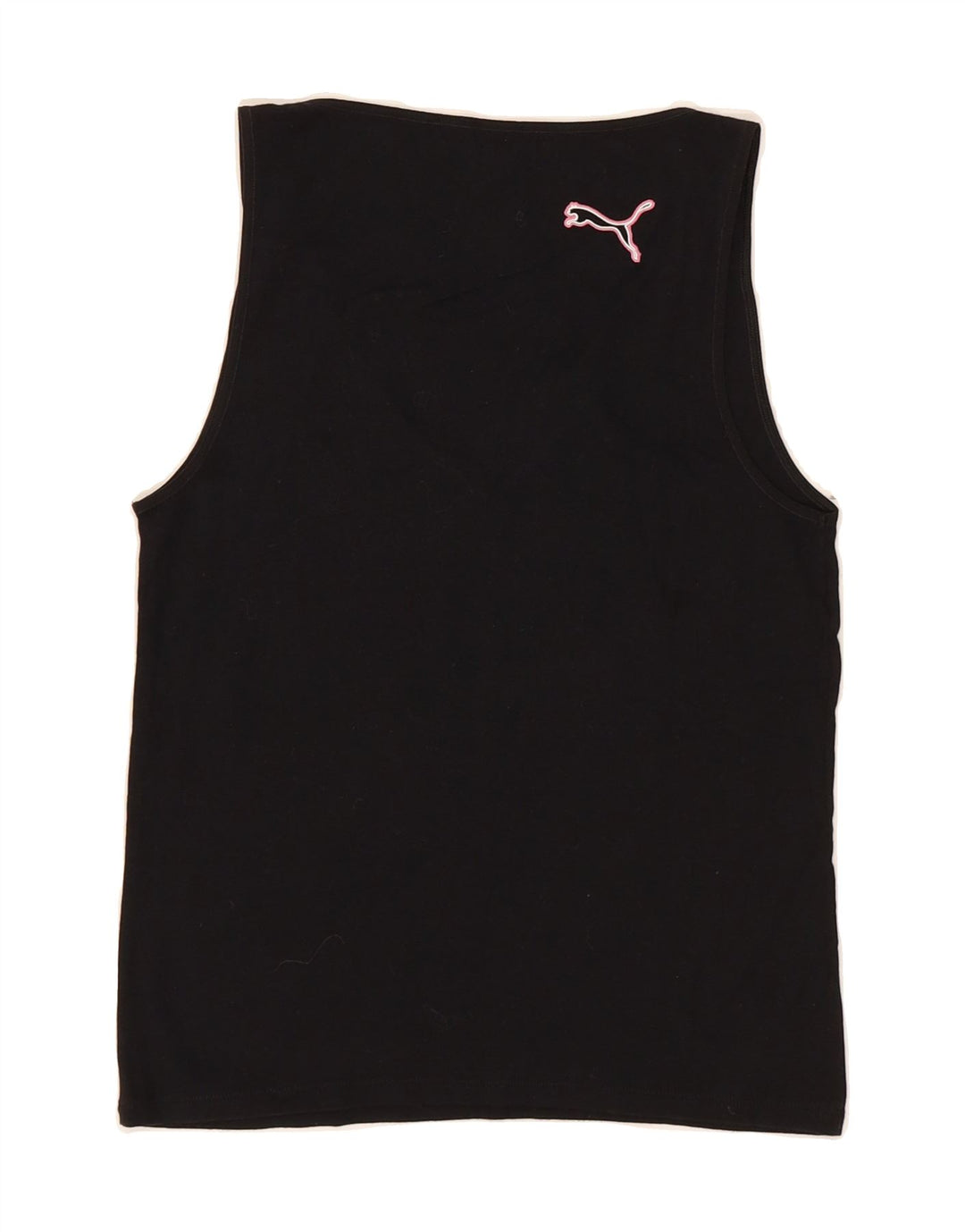 PUMA Womens Vest Top UK 12 Medium Black Cotton Vintage Puma and Second-Hand Puma from Messina Hembry 