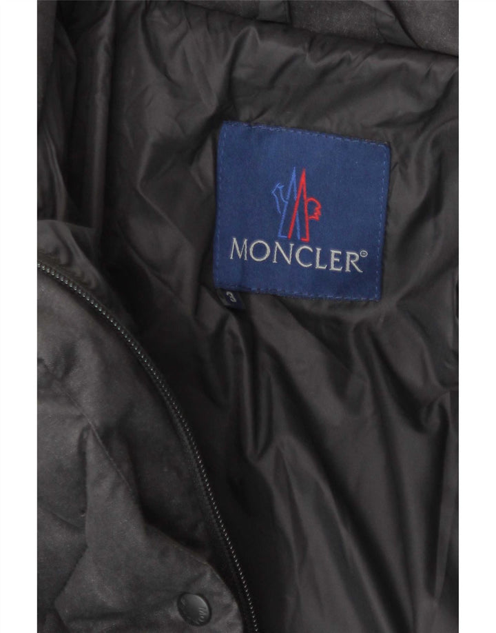 Moncler Manteau matelassé surdimensionné pour femme Taille 3 Coton gris moyen