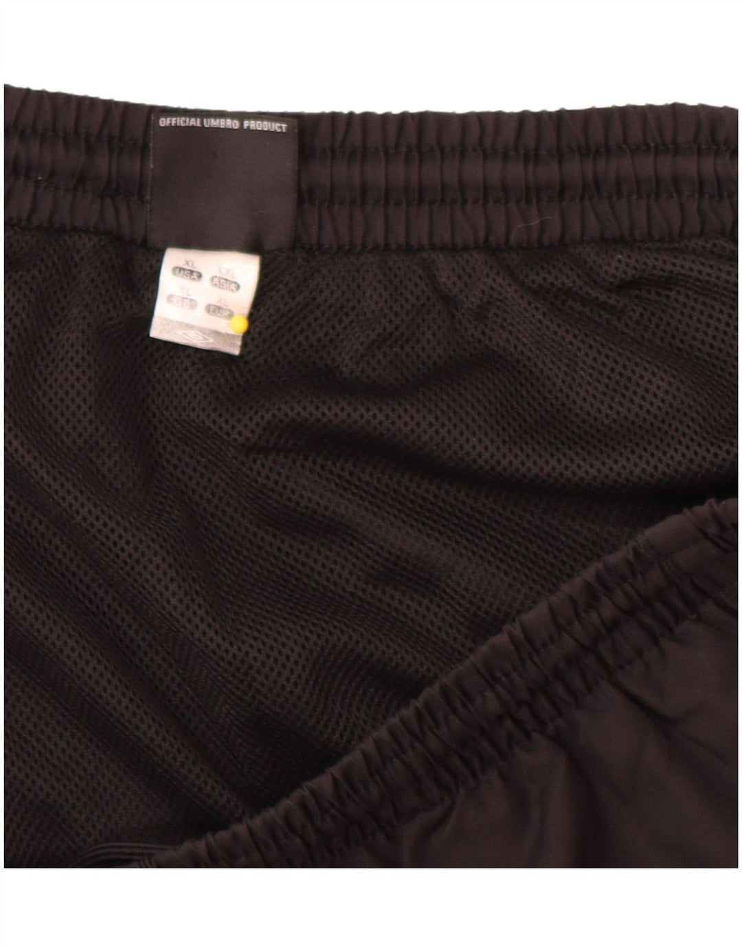 Umbro Mens Sport Shorts XL Black Geometric Polyester