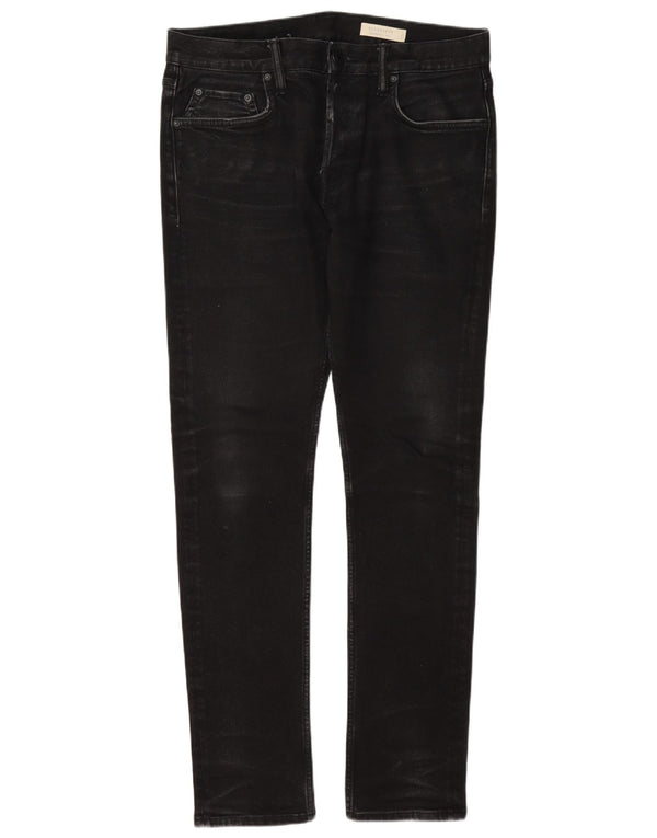 Jeans slim a sigaretta da uomo All Saints W32 L32 in cotone grigio