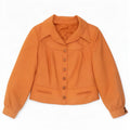 Chaqueta bomber vintage para mujer EU 40 Poliéster marrón medio