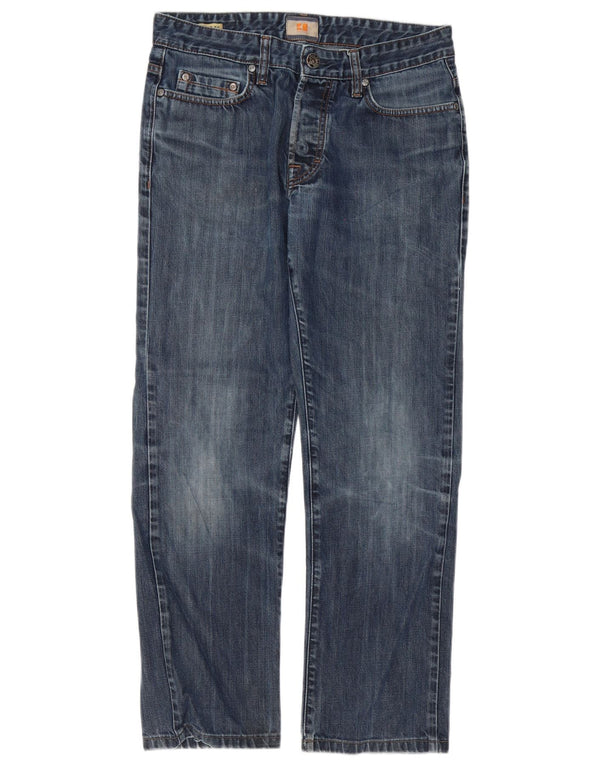 Hugo Boss Mens Straight Jeans W32 L30 Blue