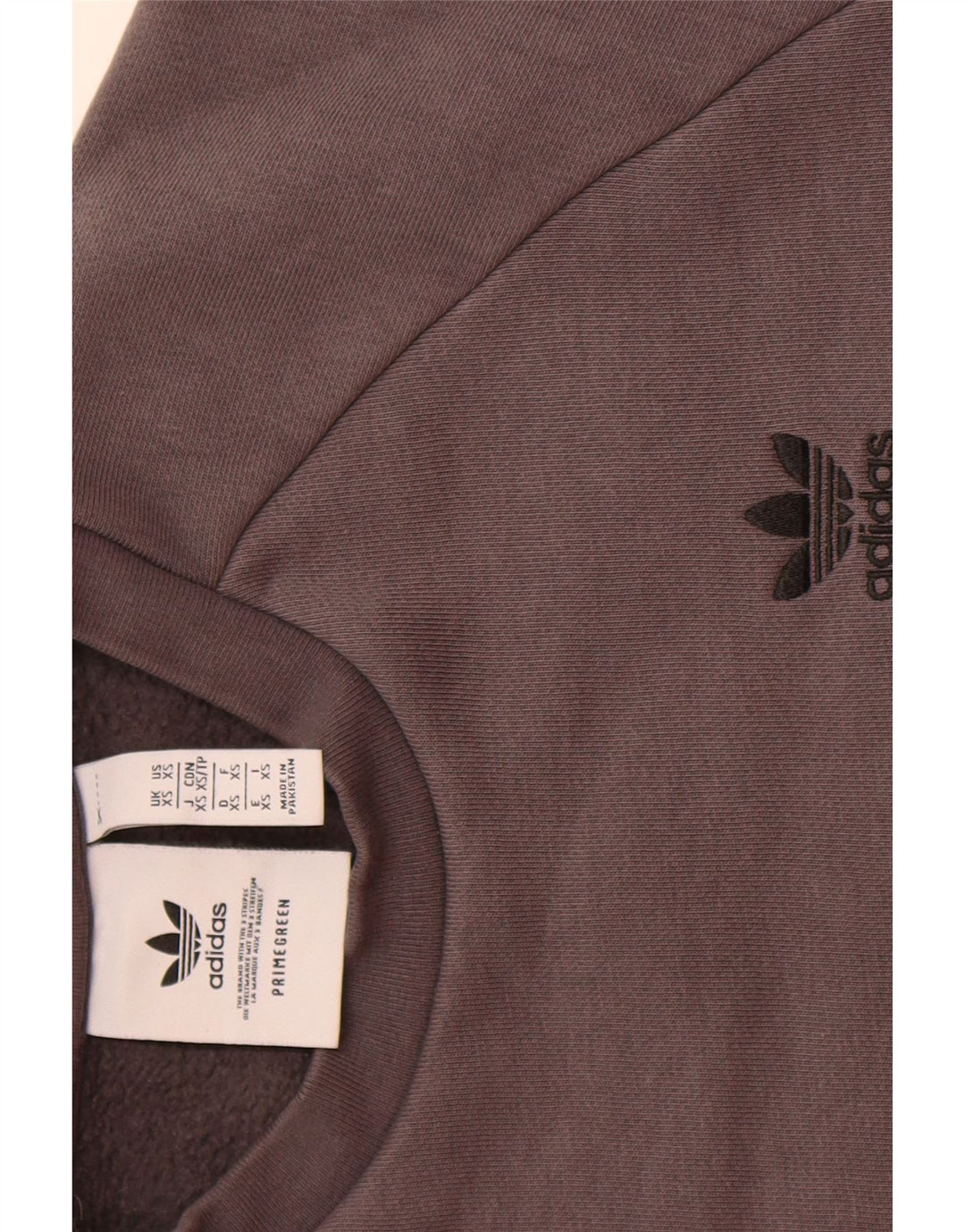 ADIDAS Mens Sweatshirt Jumper XS Grey Cotton