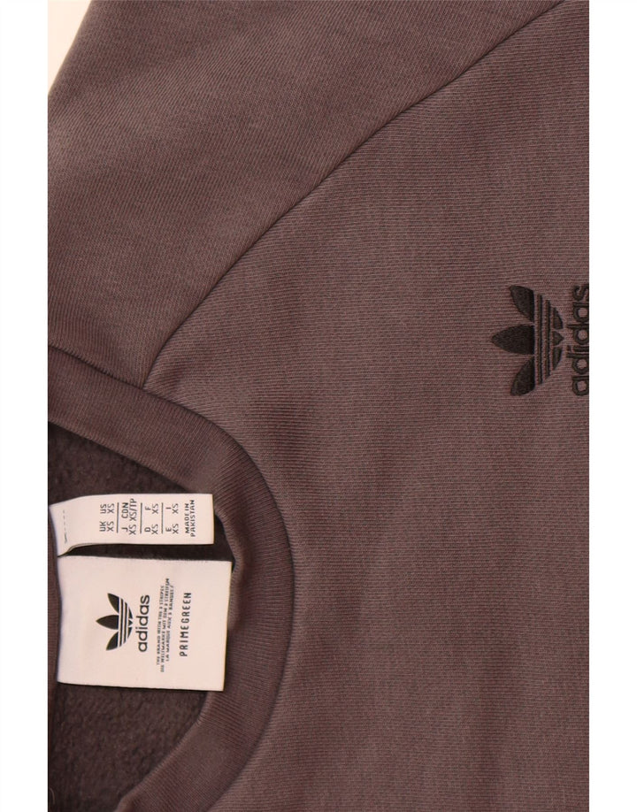 ADIDAS Mens Sweatshirt Jumper XS Grey Cotton