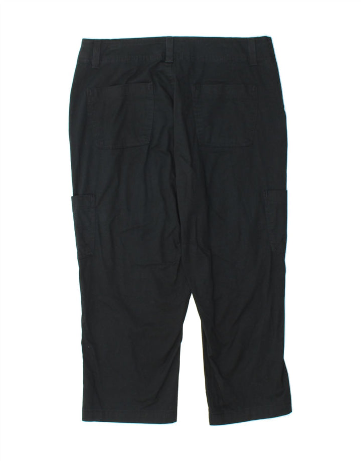 LEE Womens Capri Cargo Trousers US 8 Medium W31 L21 Black Cotton Vintage Lee and Second-Hand Lee from Messina Hembry 
