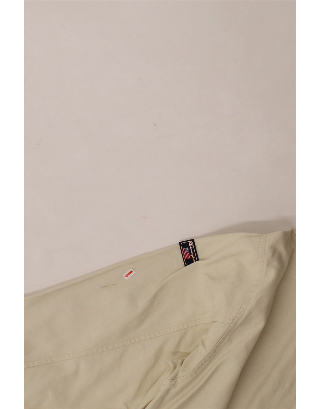 CHAMPION Mens Bomber Jacket UK 38 Medium Beige Cotton Vintage Champion and Second-Hand Champion from Messina Hembry 