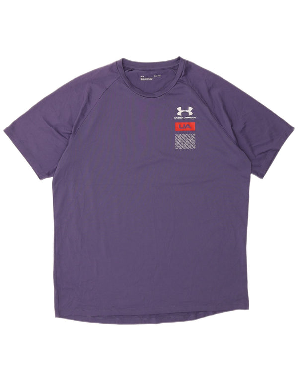 Under Armour Mens Graphic T-Shirt Top Large Purple