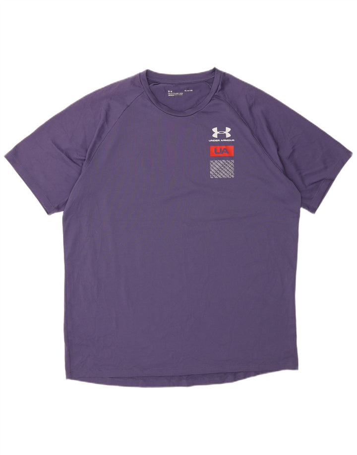 Under Armour Mens Graphic T-Shirt Top Large Purple