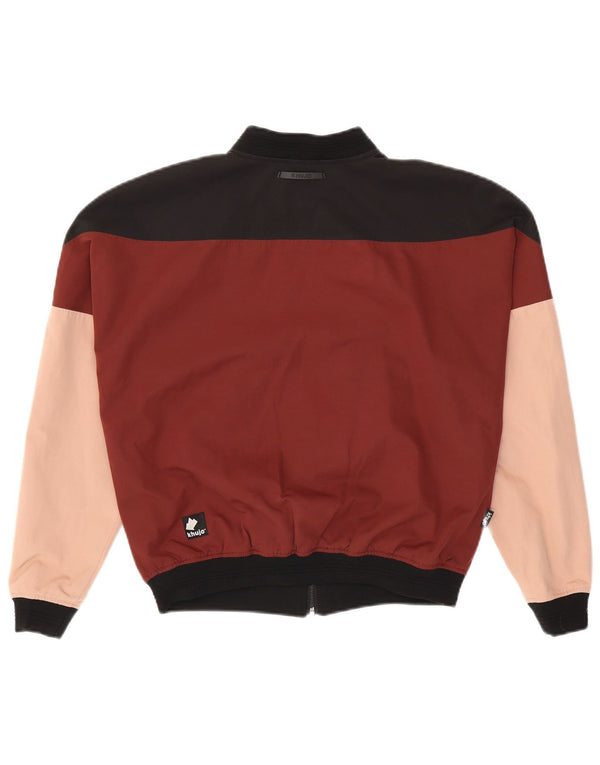 KHUJO Womens Loose Fit Bomber Jacket UK 14 Medium Multicoloured Colourblock