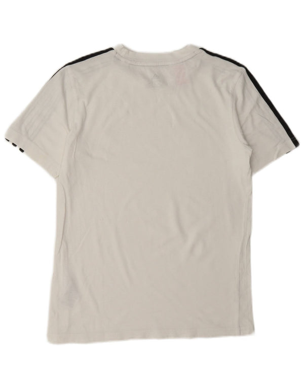 Adidas Boys T-Shirt Top 11-12 år Hvid Bomuld