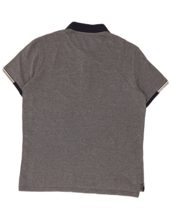Polo da rugby da uomo Champion Small blu navy color block