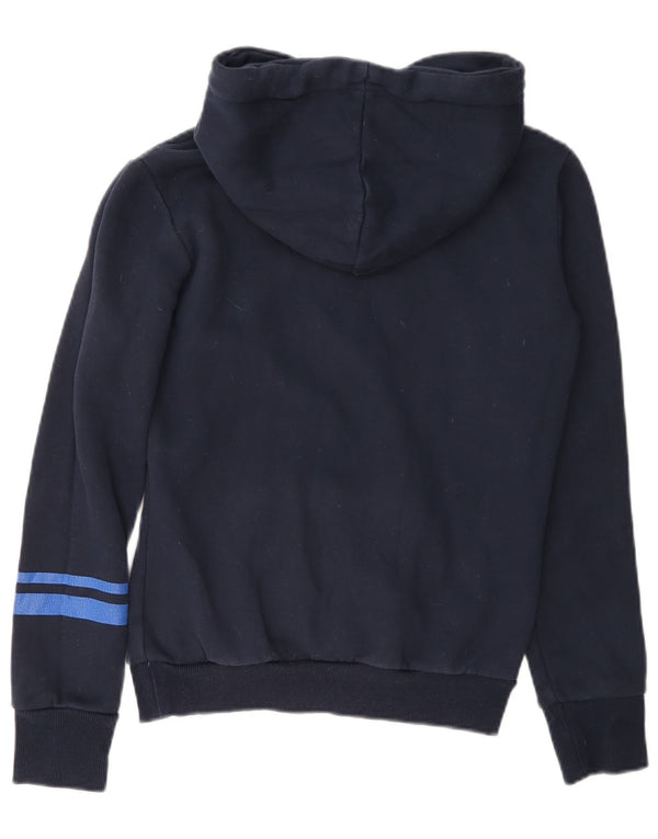 Superdry Damen-Kapuzenpullover mit Grafik, übergroß, UK 6, XS, Marineblau, Baumwolle