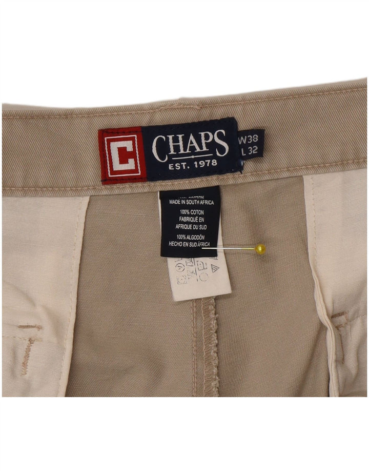 Chaps Herre Straight Cargo Bukser W38 L32 Grå Bomuld