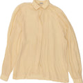 REINE SEIDE Womens Shirt Blouse UK 14 Medium Beige Vintage Reine Seide and Second-Hand Reine Seide from Messina Hembry 