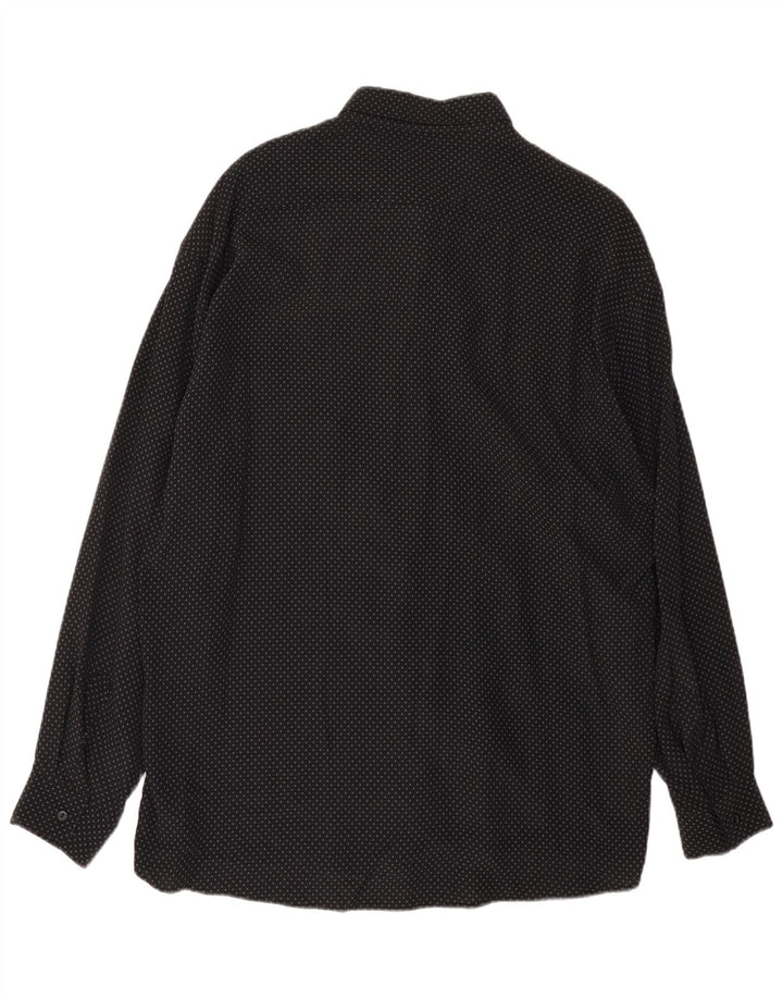 Camisa Masculina Tipo'S XL Viscose Manchada Preta