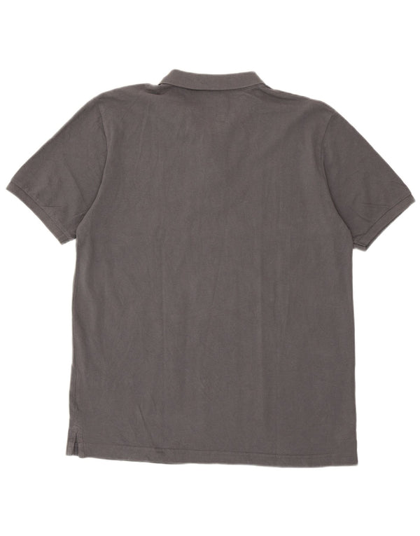 Dack's Mens Polo Shirt Large Grey Cotton