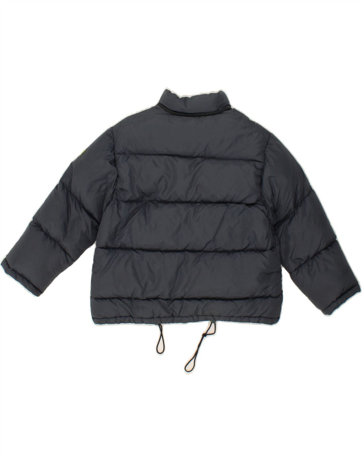 BRUMS Girls Padded Jacket 7-8 Years Navy Blue Vintage Brums and Second-Hand Brums from Messina Hembry 