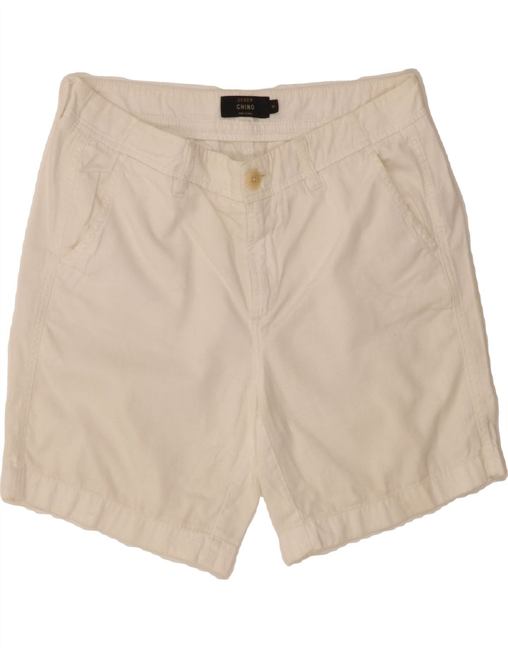 J. CREW Womens Chino Shorts US 6 Medium W30  White Cotton Vintage J. Crew and Second-Hand J. Crew from Messina Hembry 